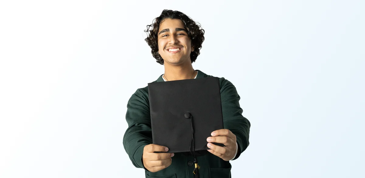 boy with graduate hat